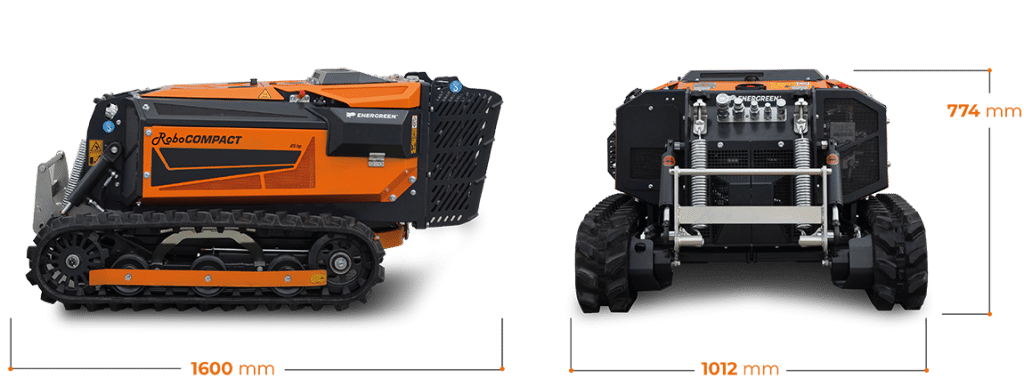 Energreen RoboCompact dimensions 1600mm length 1012mm width 774mm height