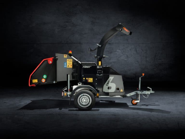 Forst Cadet 6 towable wood chipper side profile