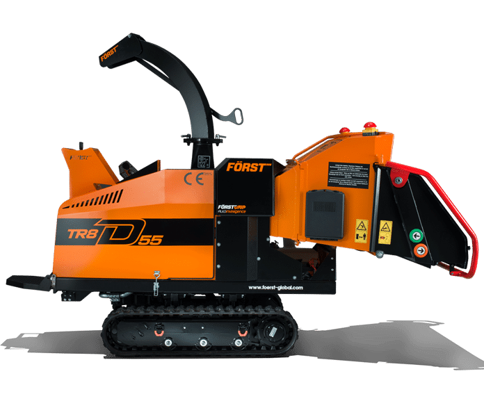 Forst TR8D 55 diesel tracked 8 inch wood chipper