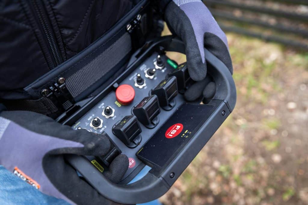 FSI B31-980 Remote handheld wireless remote control unit with joysticks and emergency stop