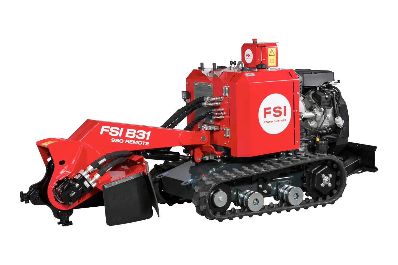 FSI B31-980 Remote 38hp tracked stump grinder with remote control capability