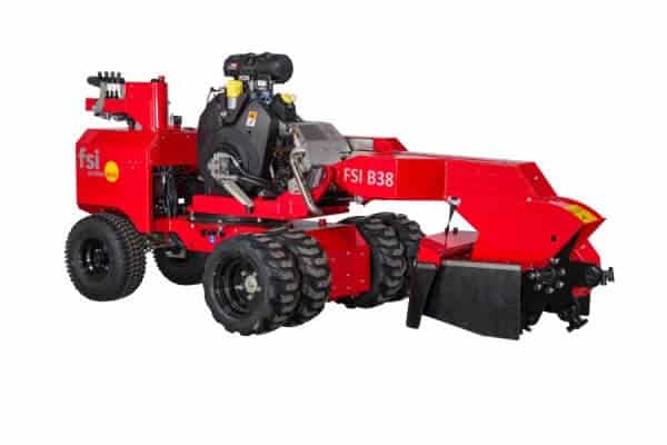 FSI B38 stump grinder rear view