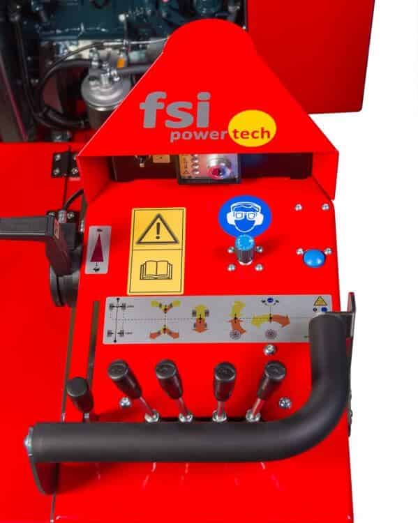 FSI D30 stump grinder angle view