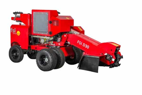 FSI D30 stump grinder side view