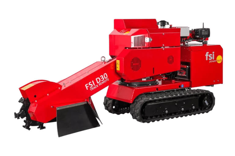 FSI D30 stump grinder side view