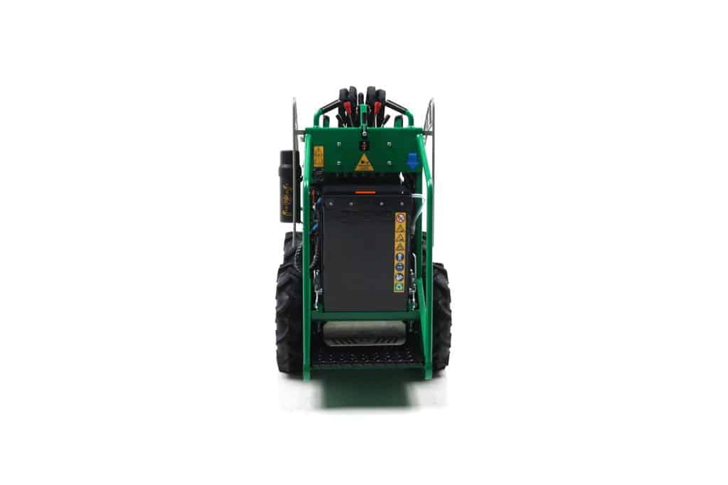 Sherpa 100 Eco electric mini loader front view in green