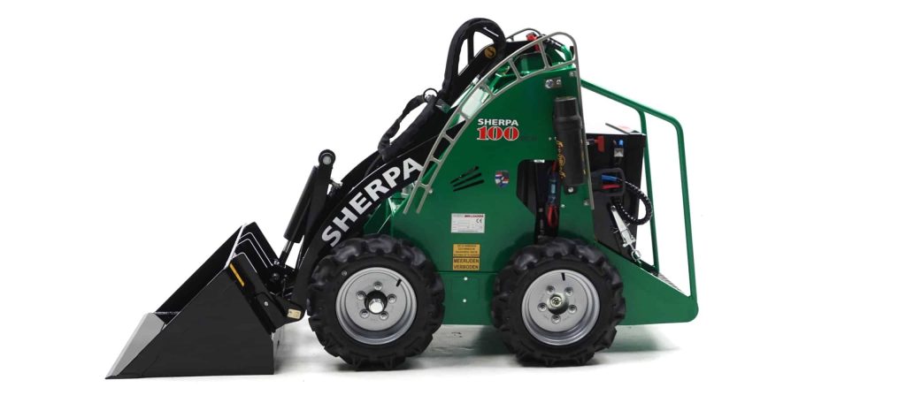 Sherpa 100 Eco electric mini loader rear view