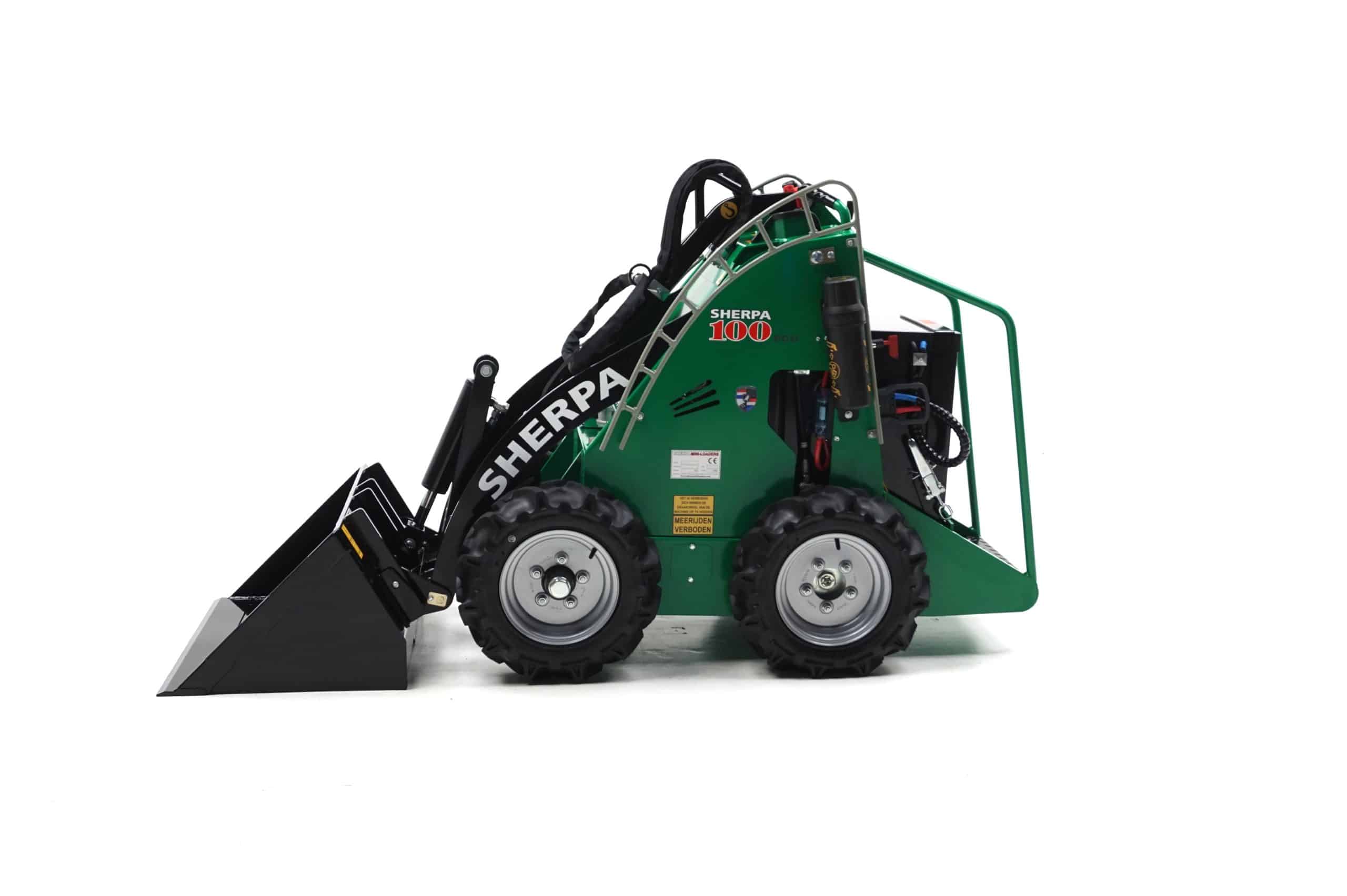 Sherpa 100 Eco electric mini loader rear view