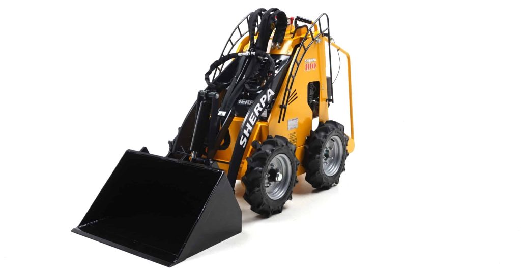Sherpa 100 Small petrol mini loader right side view