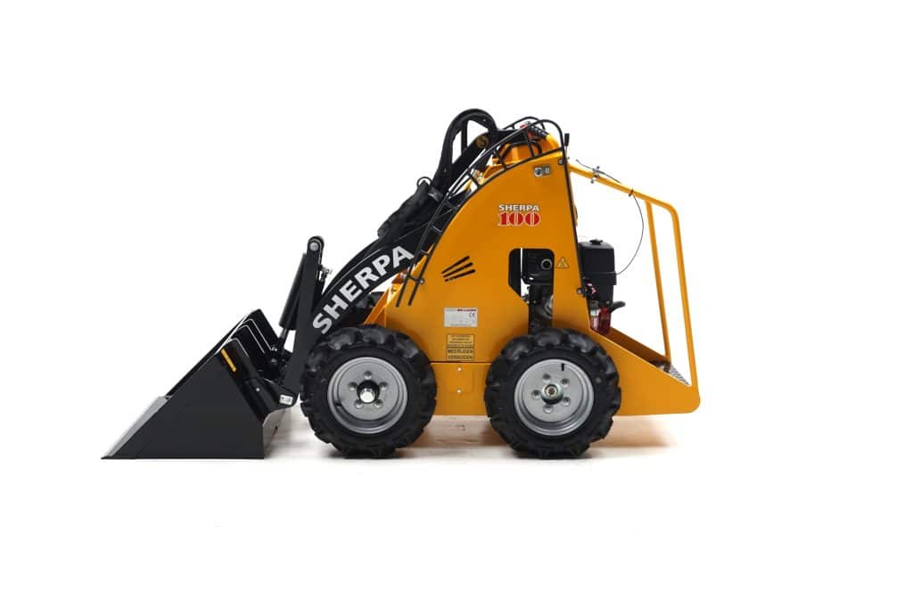 Sherpa 100 Small petrol mini loader rear view