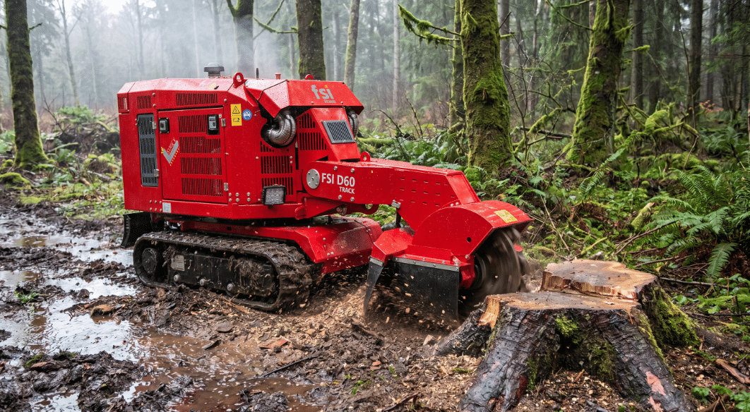 Machinery for Soft Ground - stump grinder